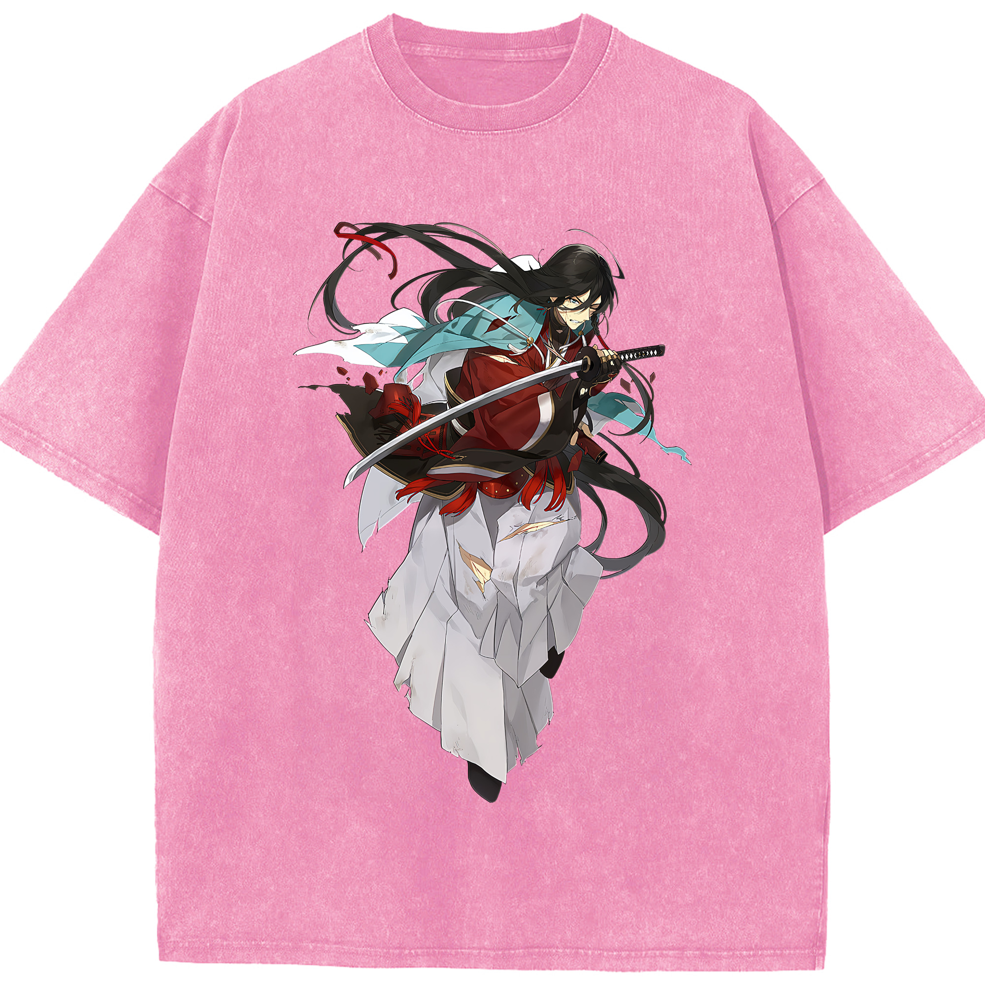 （画像用） 刀剣乱舞 Touken Ranbu 綿100% ヴィンテージ風 半袖Tシャツ（フロントプリント）